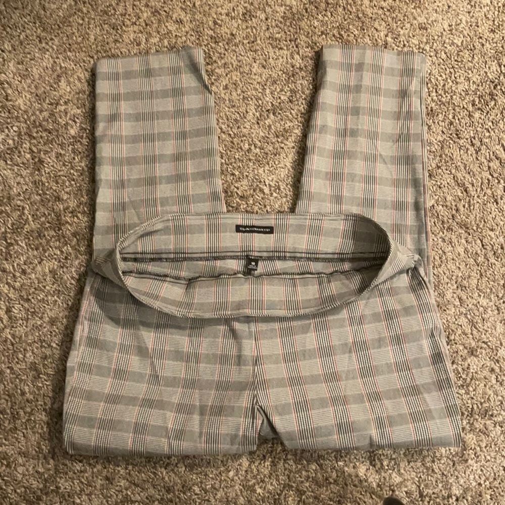 Plaid Dress Pants Plus Size